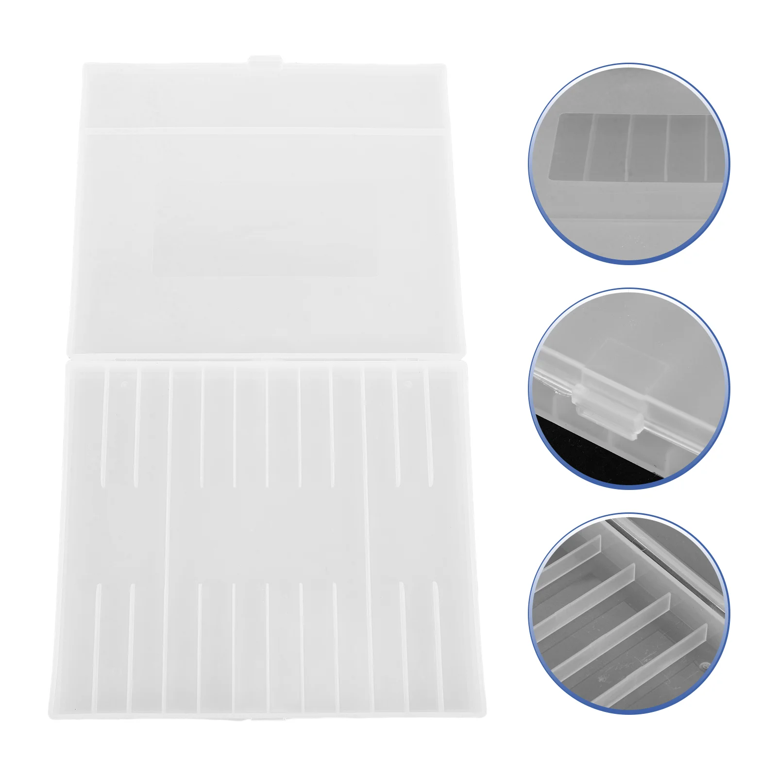 Multifunctional Stationery Storage Box Plastic Reusable Pen Containers Small Case Travel 
Multifunctional Stationery Storage Box Plastic Reusable Pen Containers Small Case Travel