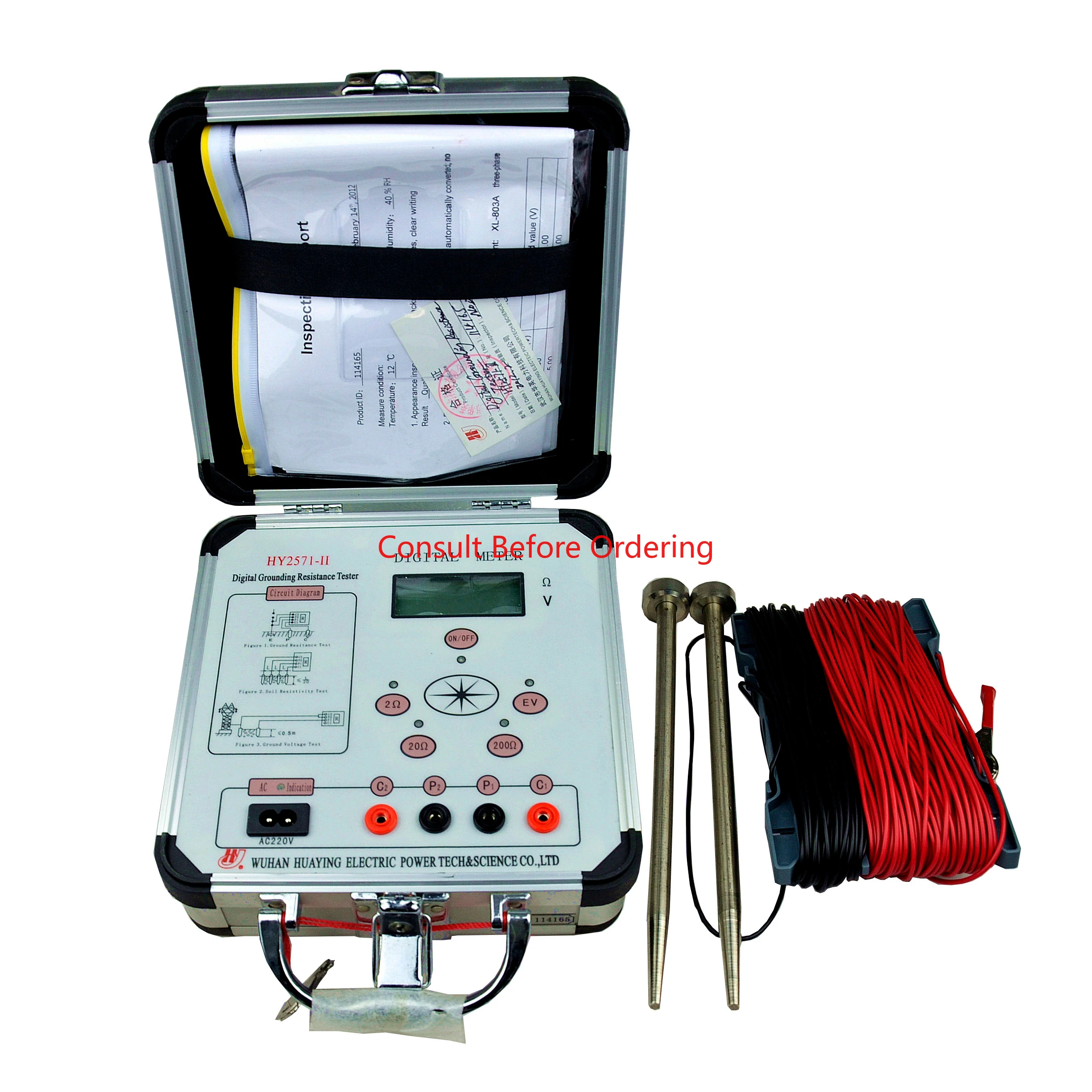 Portable Digital Earth Resistance Insulation Tester
Portable Digital Earth Resistance Insulation Tester