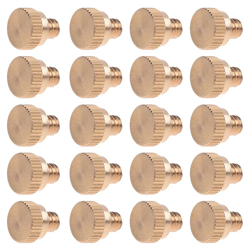 20PCS 10/24 Screw Thread Brass Misting Nozzle Plug Low Pressure Atomizing Mist Nozzle For Outdoor Cooling System
20PCS 10/24 Screw Thread Brass Misting Nozzle Plug Low Pressure Atomizing Mist Nozzle For Outdoor Cooling System