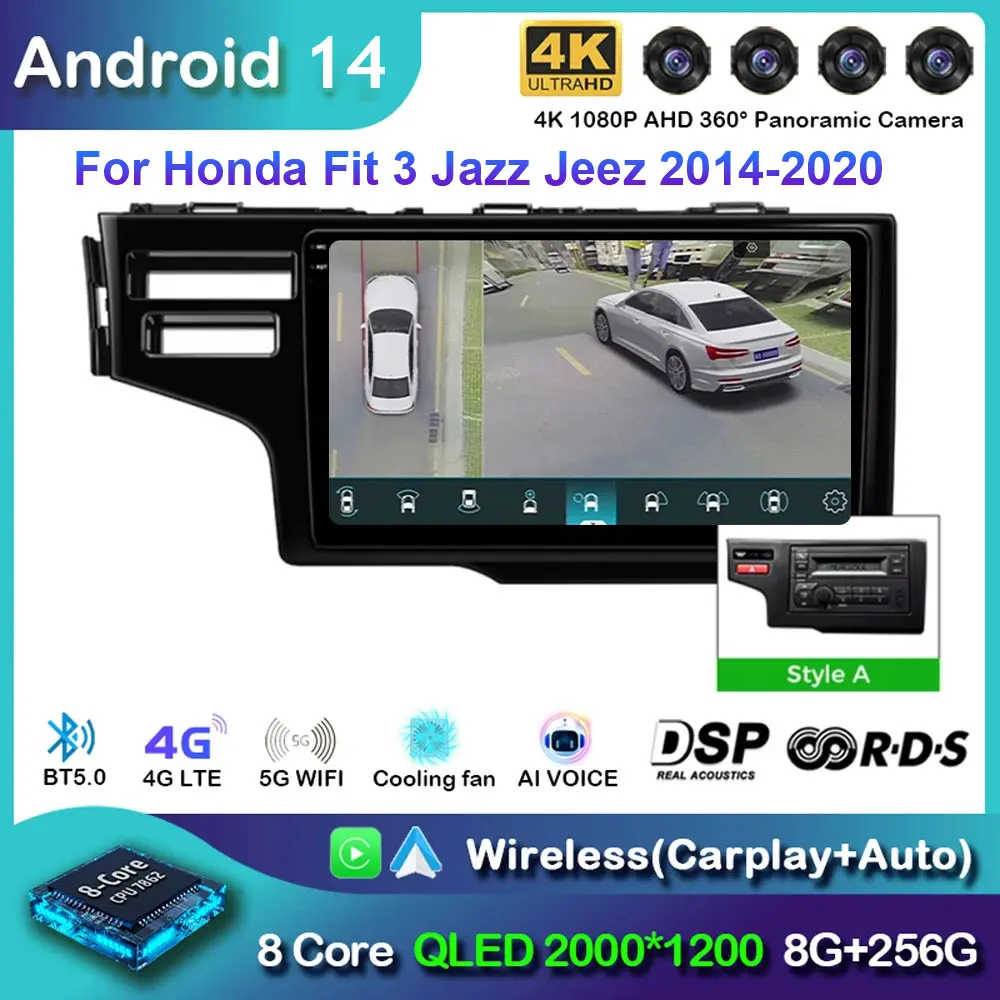 Автомобильный радиоприемник Android 14 для Honda Fit 3 Jazz Jeez 2014-2020 Стерео Мультимедийный плеер Беспроводной Carplay Android Авто головное устройство
Автомобильный радиоприемник Android 14 для Honda Fit 3 Jazz Jeez 2014-2020 Стерео Мультимедийный плеер Беспроводной Carplay Android Авто головное устройство