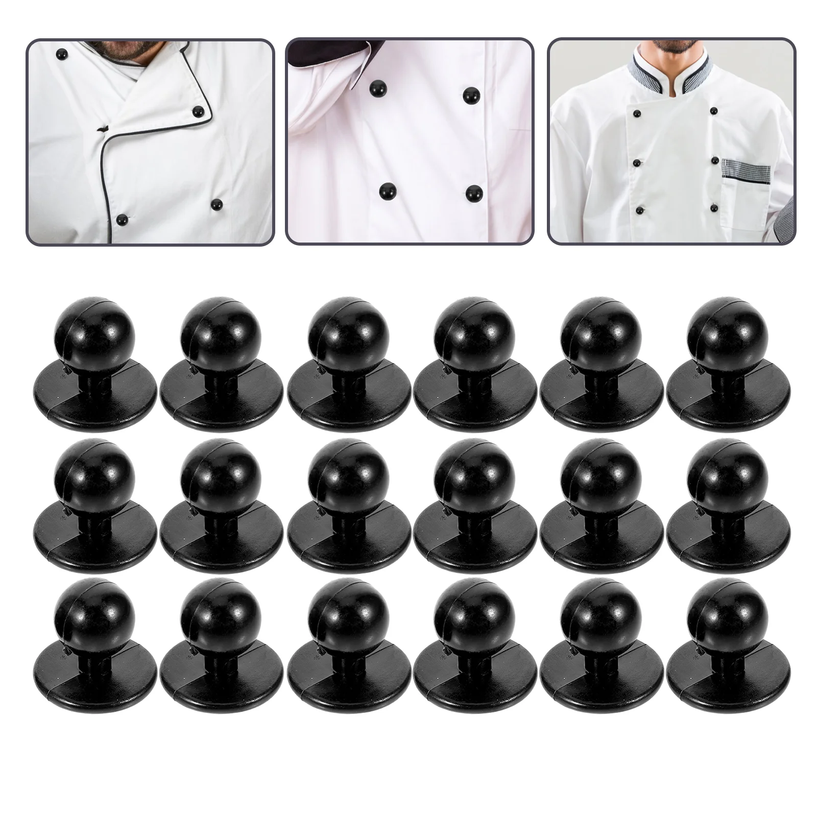 100pcs Chef Suit Buttons 11mm Black Round Plastic Replacement Sewing Clothing Craft Tuxedo Handmade Clothes
100pcs Chef Suit Buttons 11mm Black Round Plastic Replacement Sewing Clothing Craft Tuxedo Handmade Clothes