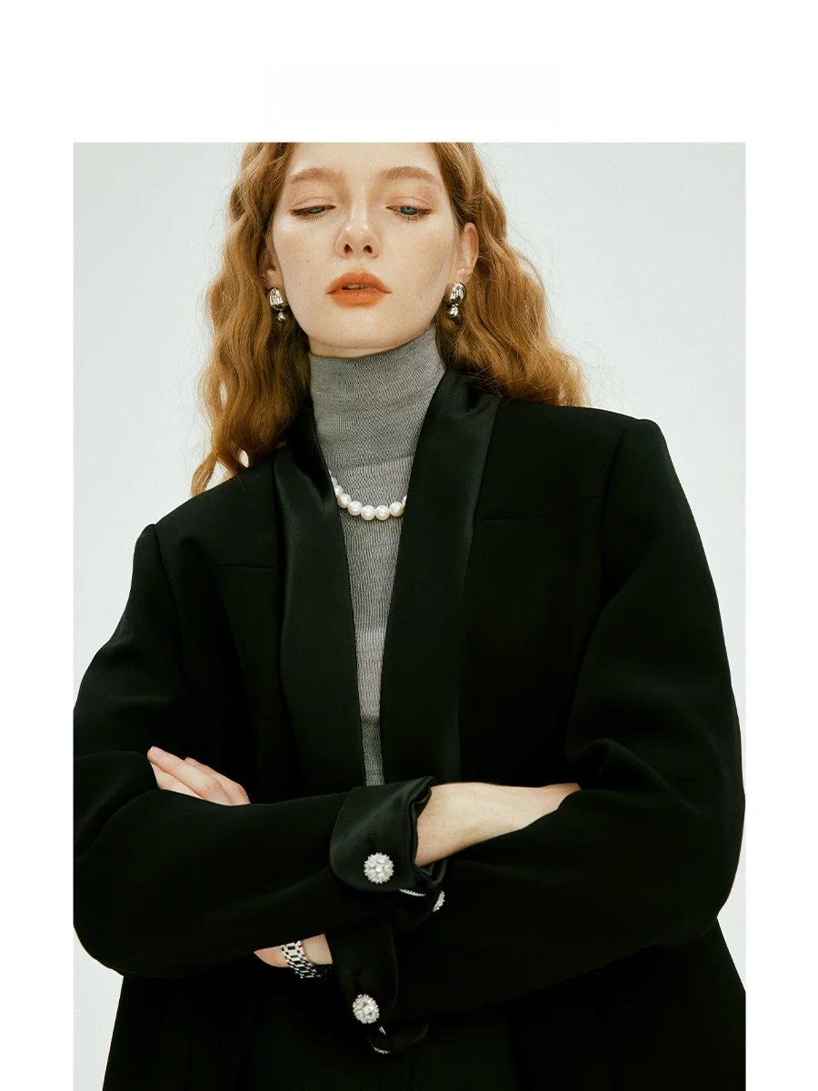 Havehas Chinese Philosophy High-End Neutral mat Loose Qingguo Collar Suit Jaet Anti-Wrinkle Acetate Women's Commute ...
Havehas Chinese Philosophy High-End Neutral mat Loose Qingguo Collar Suit Jaet Anti-Wrinkle Acetate Women's Commute ...