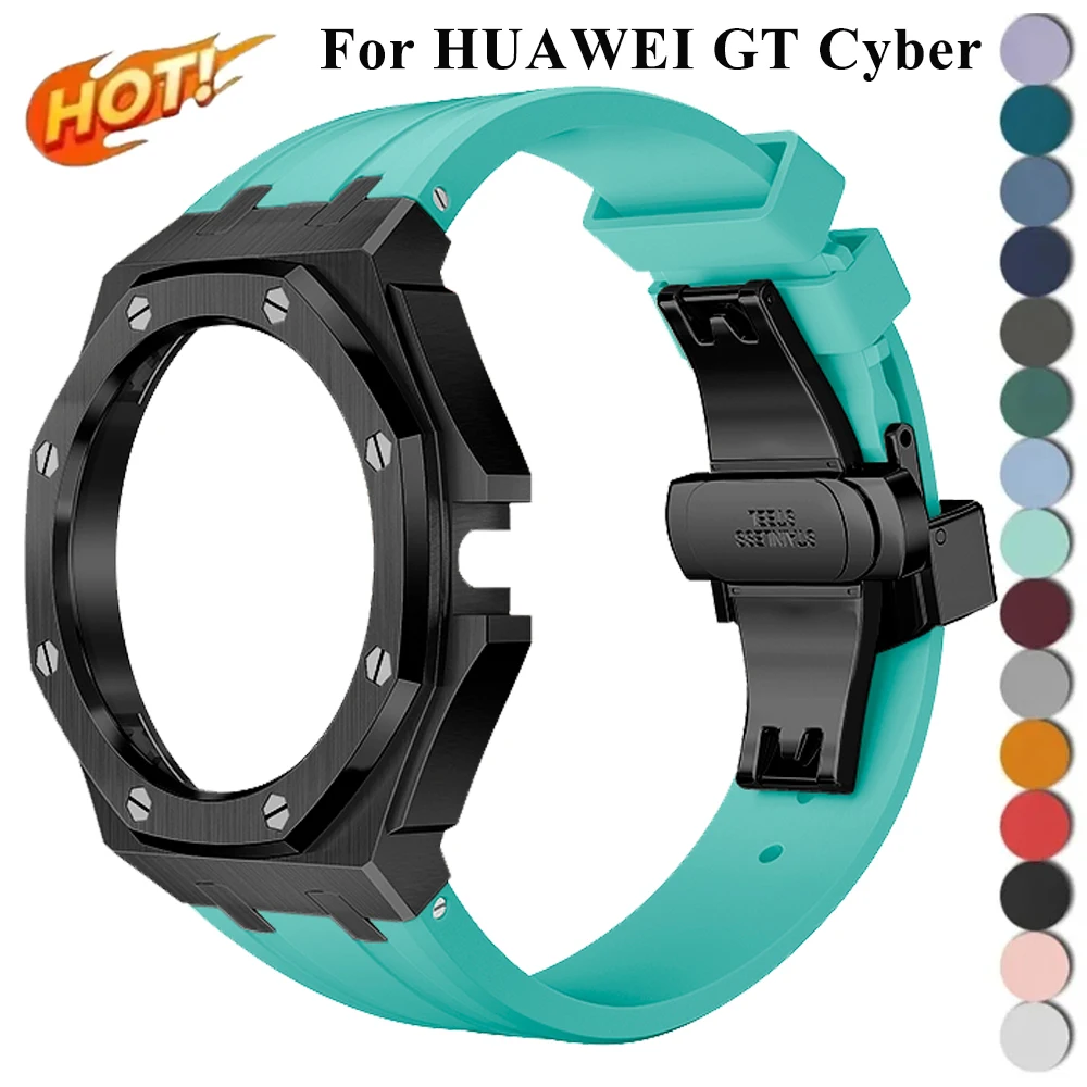for HUAWEI GT Cyber Stainless Steel Case Metal Bracelet for Huawei GT Cyber Rubber Band Replacement Modification Kit Accessories
for HUAWEI GT Cyber Stainless Steel Case Metal Bracelet for Huawei GT Cyber Rubber Band Replacement Modification Kit Accessories