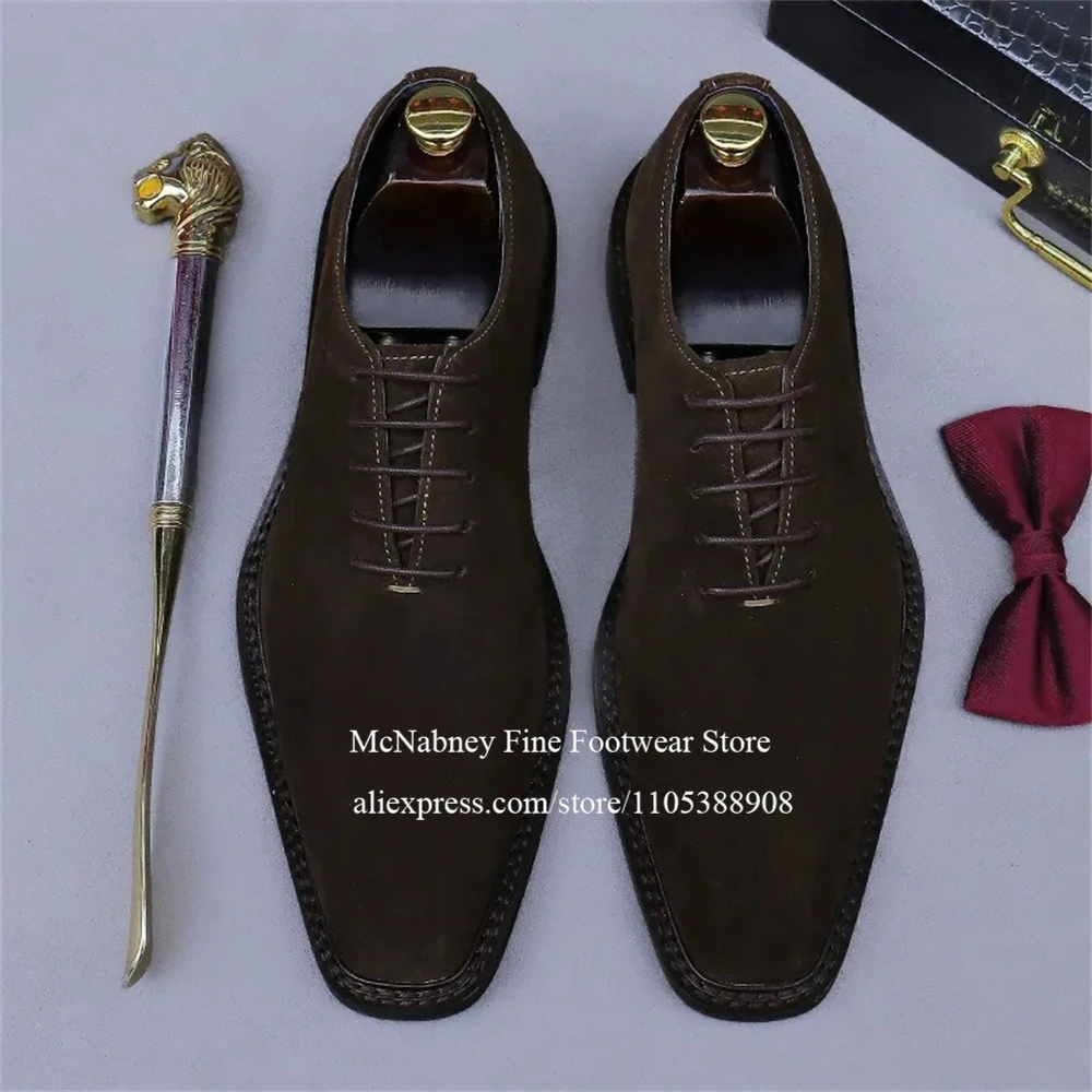 Luxury Men Suede Oxfords Shoes Black Suede Lace up Stitching Detail Men Dress Shoes for Formal Business Wedding Plus Size
Luxury Men Suede Oxfords Shoes Black Suede Lace up Stitching Detail Men Dress Shoes for Formal Business Wedding Plus Size