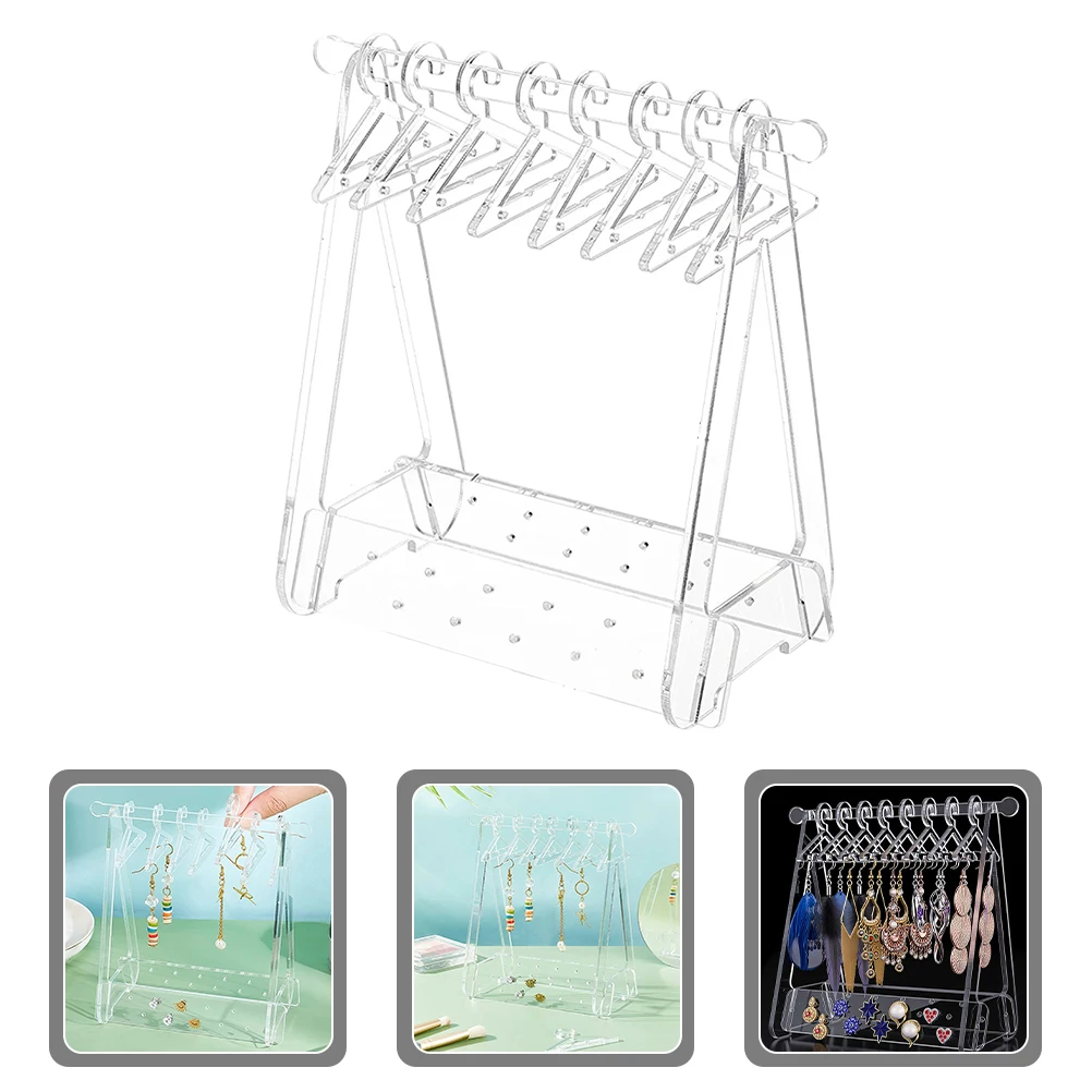 Hanger Jewelry Rack Small Earrings Display Holders for Selling Coat Stand Acrylic Organizer Hanging
Hanger Jewelry Rack Small Earrings Display Holders for Selling Coat Stand Acrylic Organizer Hanging