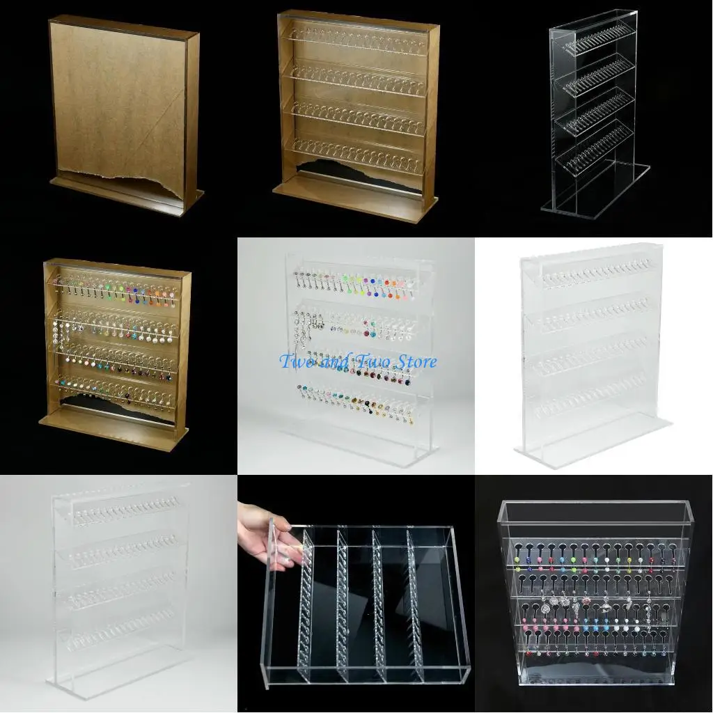 HX6F Transparent Piercing Jewelry Showcase Board Acrylic Accessories Display Stand Multilayer Earrings Necklaces
HX6F Transparent Piercing Jewelry Showcase Board Acrylic Accessories Display Stand Multilayer Earrings Necklaces