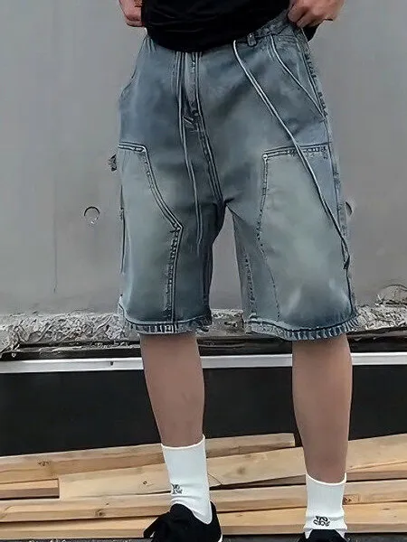 Trendy American Casual Dstring Denim orts Men Summer Loose Wide Leg Heavy Ins Large orts Youth Straight Tube Pants
Trendy American Casual Dstring Denim orts Men Summer Loose Wide Leg Heavy Ins Large orts Youth Straight Tube Pants