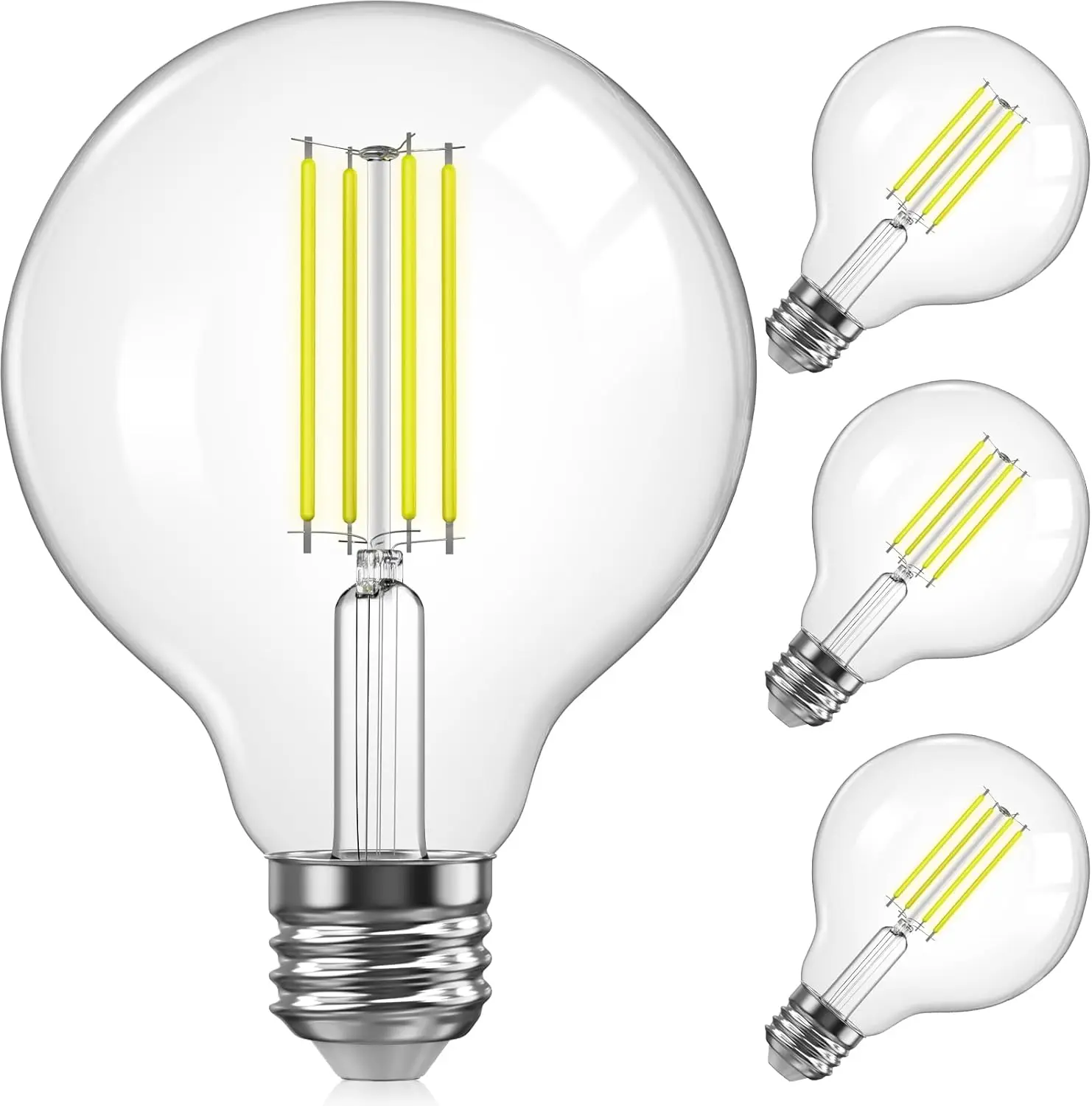 Dimmable LED Globe Bulbs, 5000K Daylight, 500lm, 5.5W=60W, E26 Base, 4-Pack
Dimmable LED Globe Bulbs, 5000K Daylight, 500lm, 5.5W=60W, E26 Base, 4-Pack