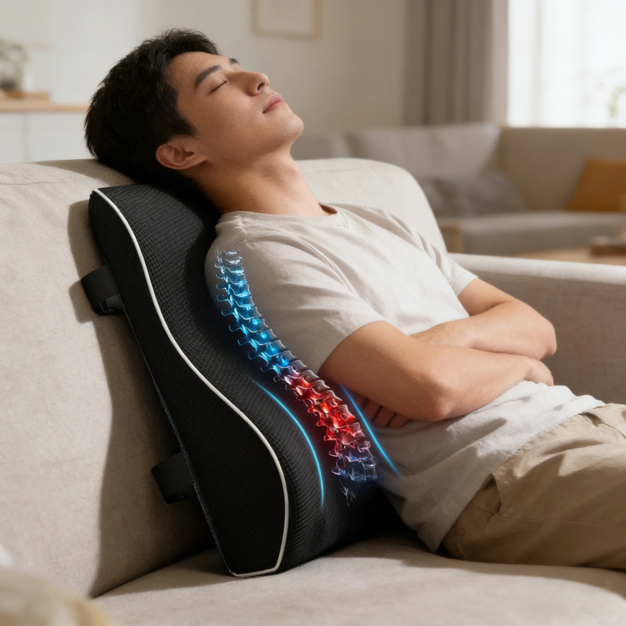 Memory Foam Lumbar Pillow Slow Rebound Back Support Cushion Office Car Driving Desk Gaming Pain Relief Comfortable Ergonomic Aid
Memory Foam Lumbar Pillow Slow Rebound Back Support Cushion Office Car Driving Desk Gaming Pain Relief Comfortable Ergonomic Aid
