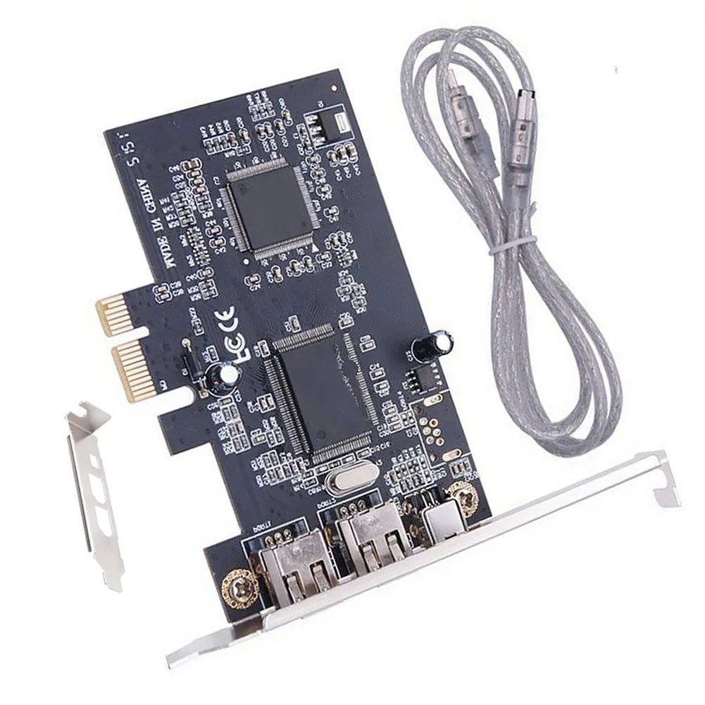 IEEE 1394a FireWire Expansion Card with x1 Interface Supporting 100/200/400 Mb/s for External 1394 Peripherals
IEEE 1394a FireWire Expansion Card with x1 Interface Supporting 100/200/400 Mb/s for External 1394 Peripherals