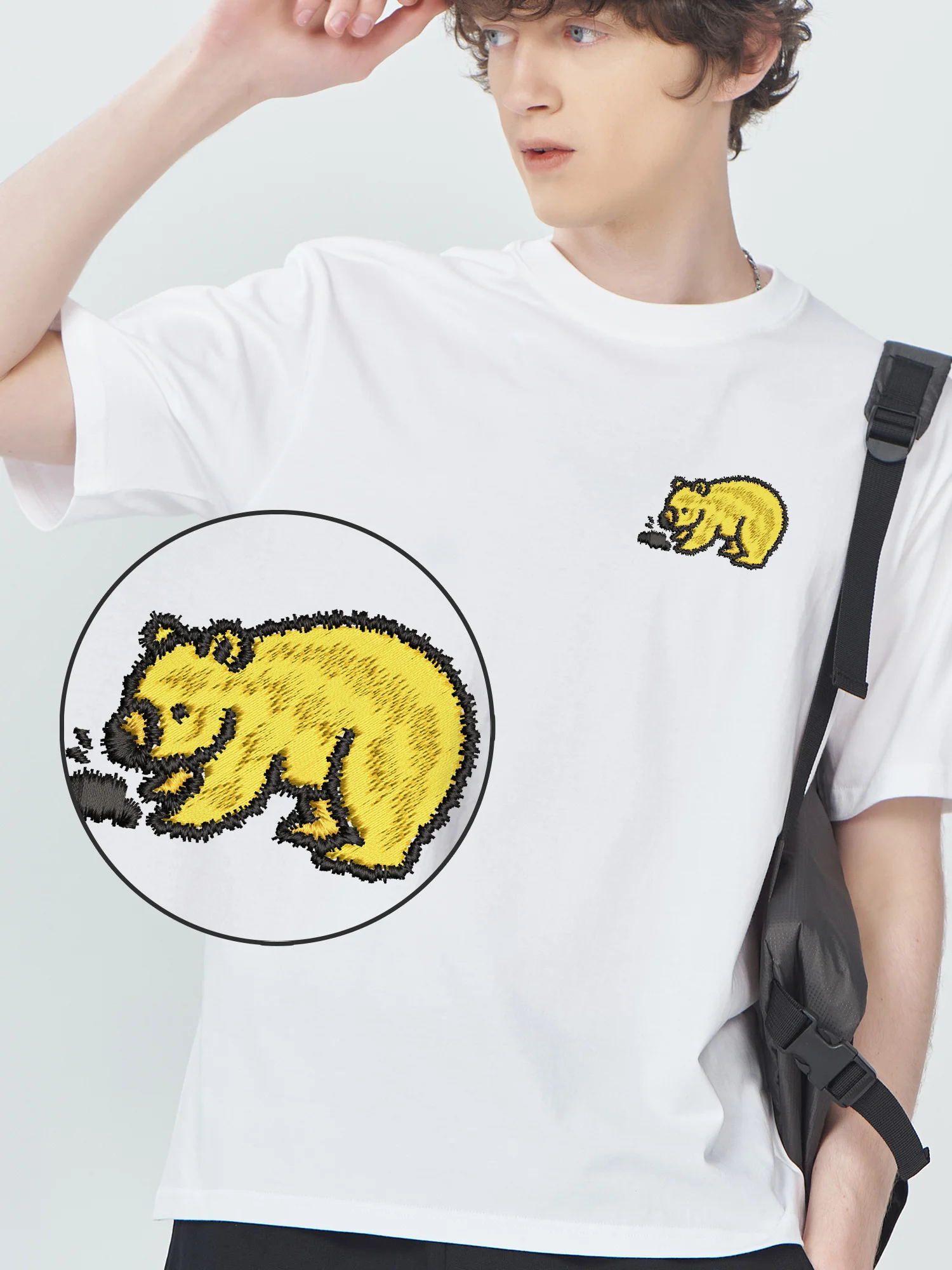 Kawaii Bear Embroidered T shirts Cotton Comfortable Oversized Embroidery T Shirt For Men Women Summer Tops & Tees
Kawaii Bear Embroidered T shirts Cotton Comfortable Oversized Embroidery T Shirt For Men Women Summer Tops & Tees