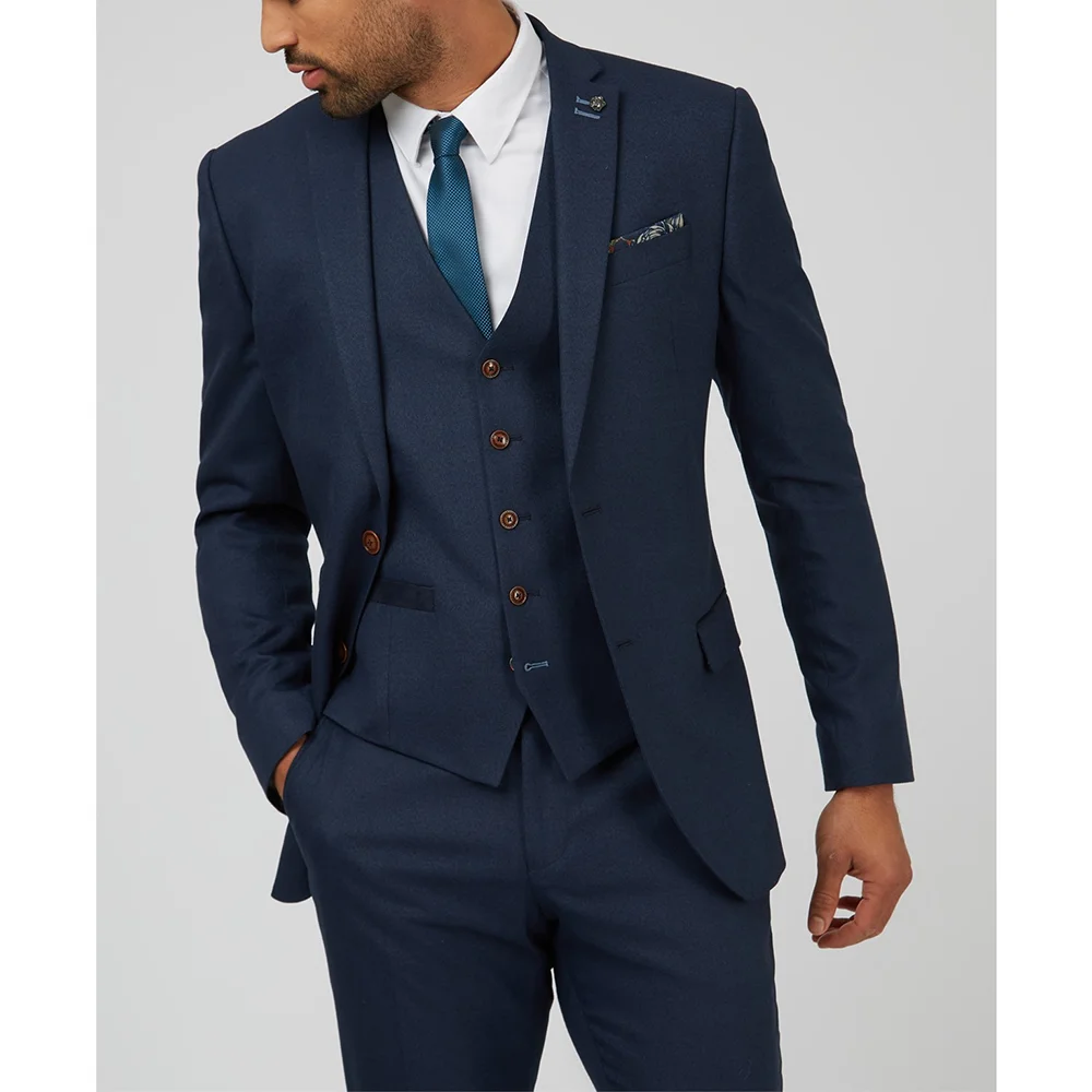 High-end Dark Blue Men Suits Elegant Notch Lapel Single Breasted Male Suit Formal Business Office Casual Wedding Groom Tuxedo
High-end Dark Blue Men Suits Elegant Notch Lapel Single Breasted Male Suit Formal Business Office Casual Wedding Groom Tuxedo