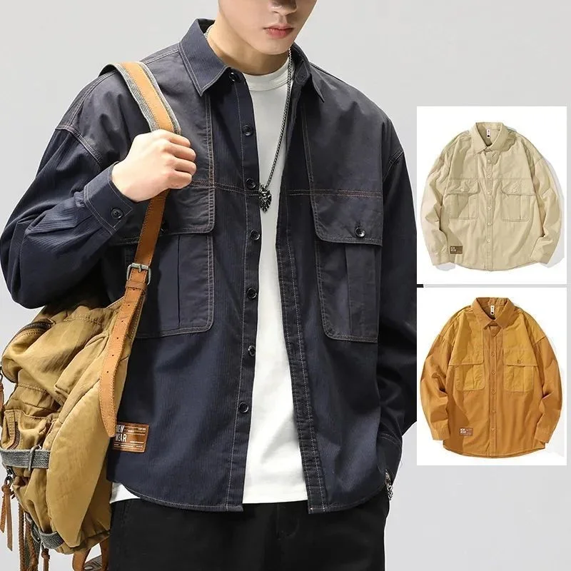 Весенне-осенняя японская свободная лоскутная рабочая рубашка в стиле ретро в стиле ретро
Весенне-осенняя японская свободная лоскутная рабочая рубашка в стиле ретро в стиле ретро