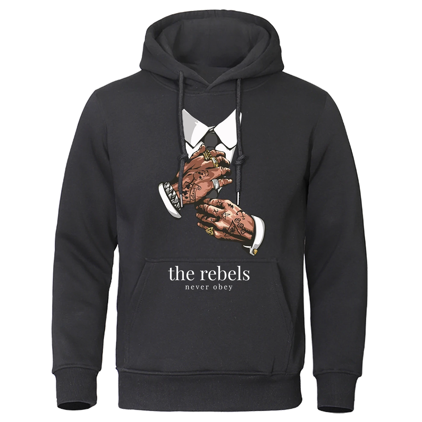 Мужские флисовые теплые толстовки с капюшоном с принтом The Rebels Never Obet, модная толстовка с меховой подкладкой, модные повседневные топы S-XXL
Мужские флисовые теплые толстовки с капюшоном с принтом The Rebels Never Obet, модная толстовка с меховой подкладкой, модные повседневные топы S-XXL