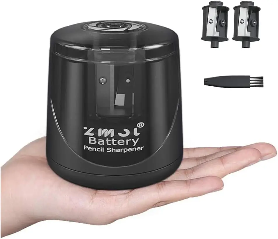 Battery Powered Pencil Sharpener, Portable Electric Sharpener for No.2/Colored Pencils (6-8mm), Fast Sharpen, for School/Office/Home, Black
Battery Powered Pencil Sharpener, Portable Electric Sharpener for No.2/Colored Pencils (6-8mm), Fast Sharpen, for School/Office/Home, Black