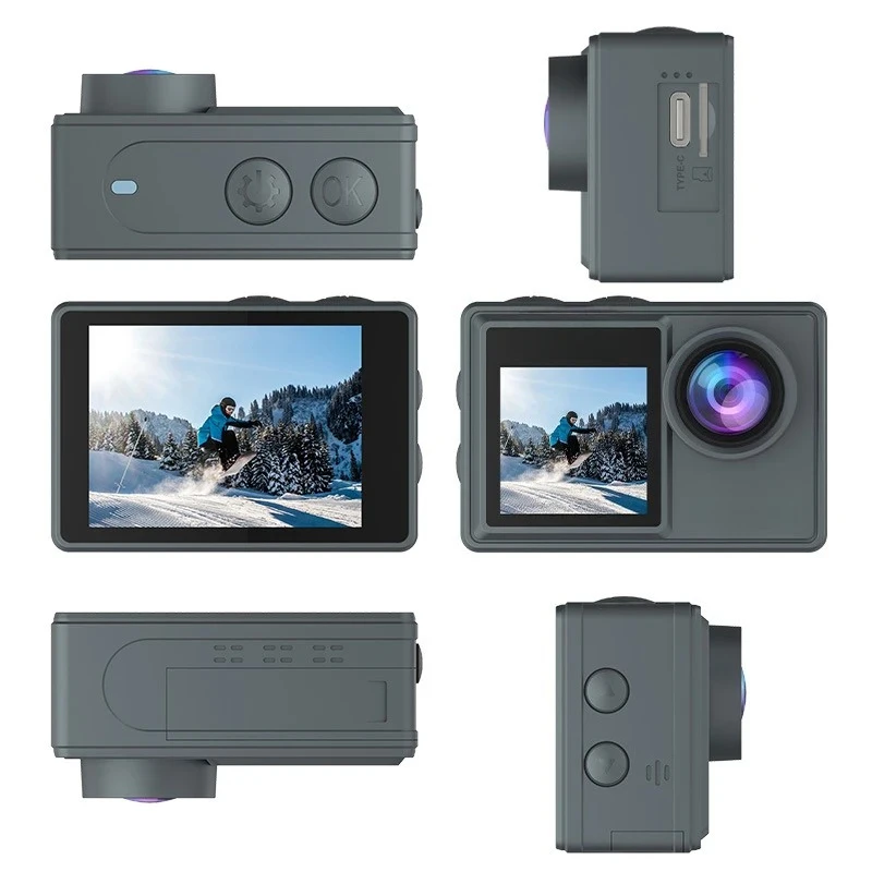 Action camera anti-shake pre-recording high definition dual screen wifi outdoor shooting cycling waterproof sports camera
Action camera anti-shake pre-recording high definition dual screen wifi outdoor shooting cycling waterproof sports camera