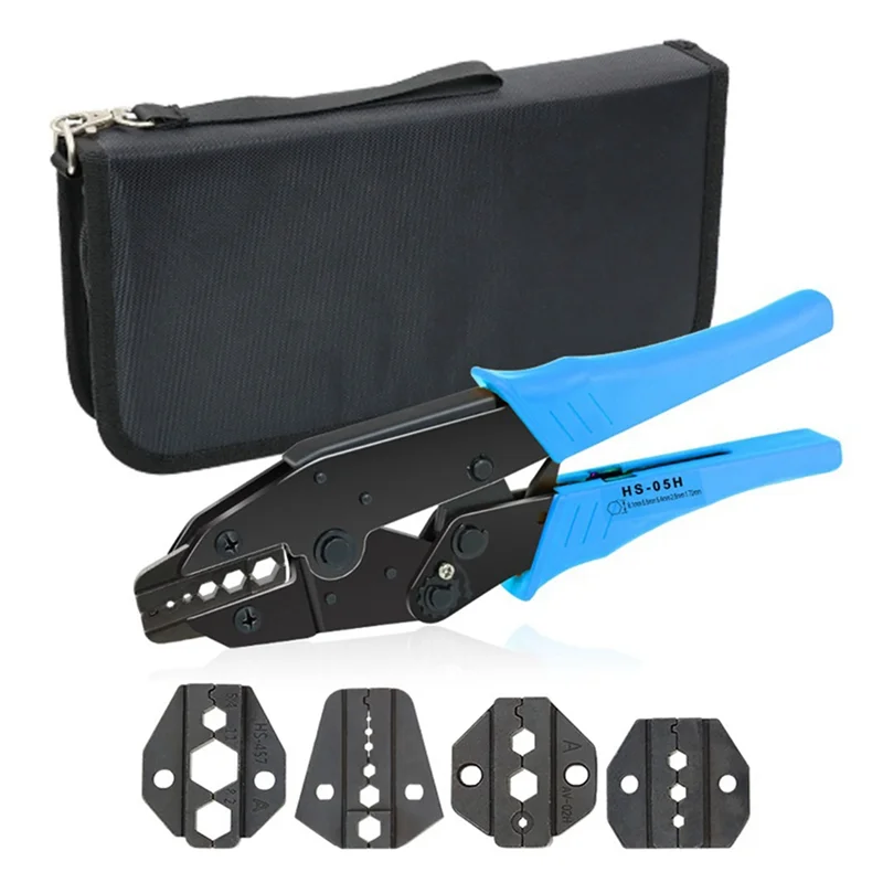 M19K Coaxial Cable Crimping Pliers Set HS-05H Crimping Pliers with 4 Jaws are Suitable for RG55 RG58 RG59, 62 Ratchet Tools.
M19K Coaxial Cable Crimping Pliers Set HS-05H Crimping Pliers with 4 Jaws are Suitable for RG55 RG58 RG59, 62 Ratchet Tools.