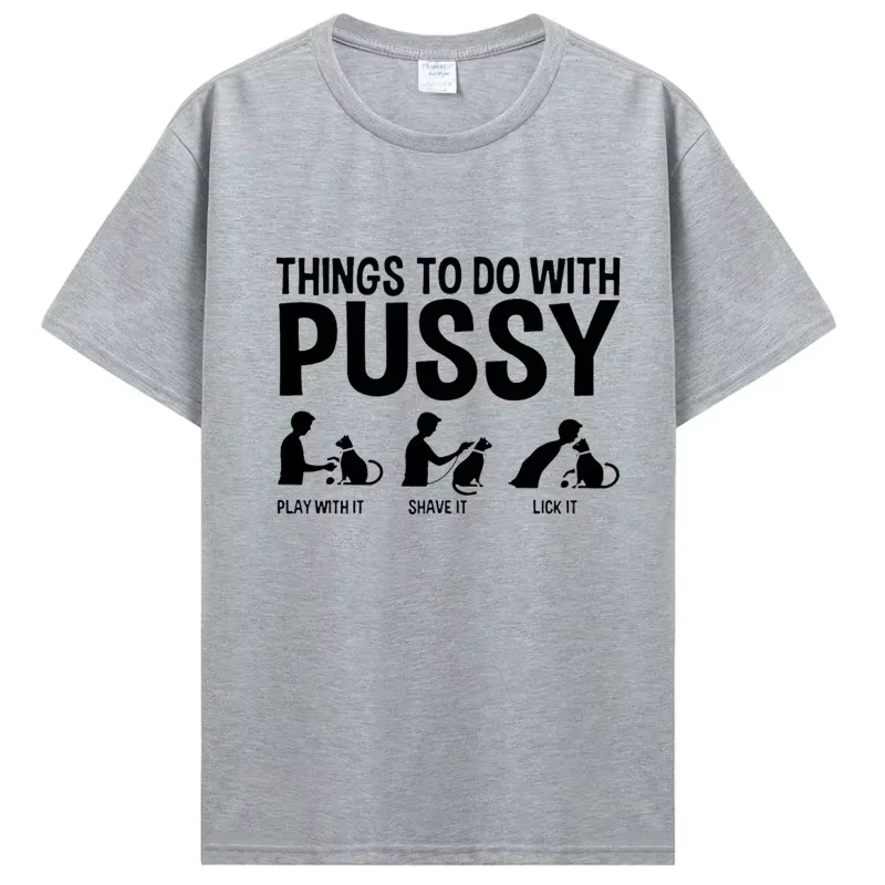 Unisex Round Neck Short-Sleeve T-Shirt with Fun LetterCat Print for Summer, Made of Pure Cotton, Soft Ideal Gift for Cat Lovers
Unisex Round Neck Short-Sleeve T-Shirt with Fun LetterCat Print for Summer, Made of Pure Cotton, Soft Ideal Gift for Cat Lovers