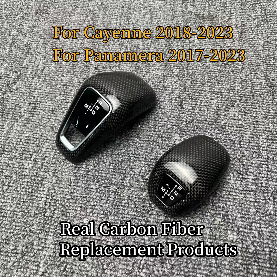 Real Carbon Fiber Gear Shift Knob Cover Replacement For Porsche Panamera 2017-2023 and Cayenne 2018-2023
Real Carbon Fiber Gear Shift Knob Cover Replacement For Porsche Panamera 2017-2023 and Cayenne 2018-2023
