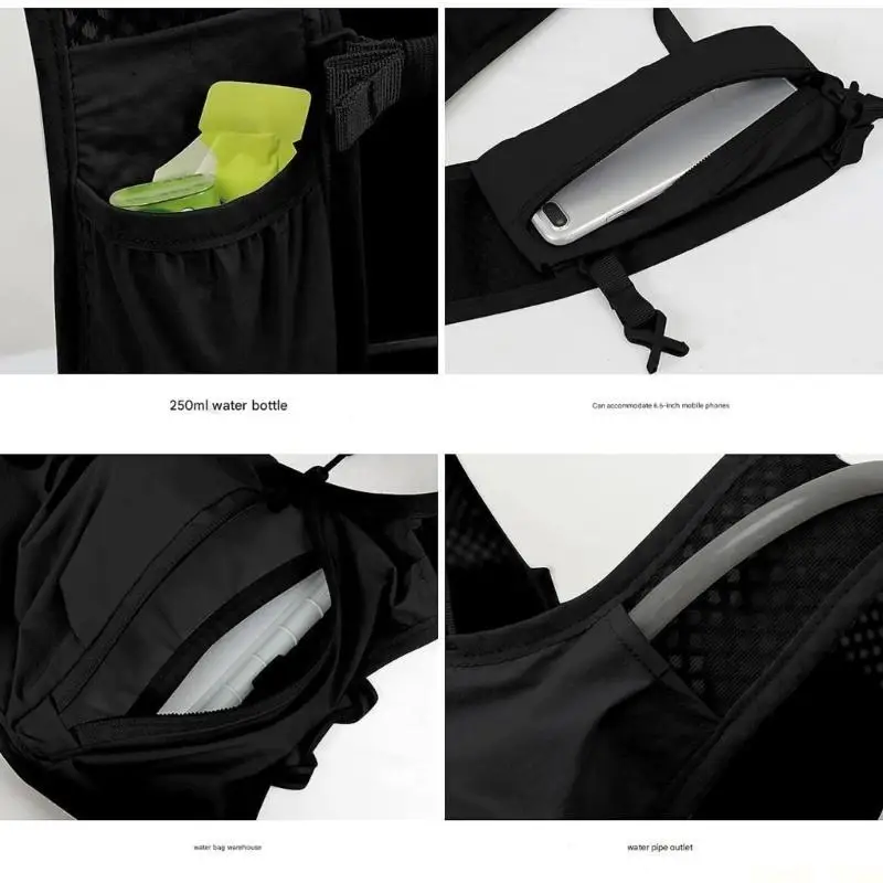 U2JB Lightweight Hydrating Vest For Running With Multiple Pockets Reflective Safety Feature Adjustable For Sports
U2JB Lightweight Hydrating Vest For Running With Multiple Pockets Reflective Safety Feature Adjustable For Sports