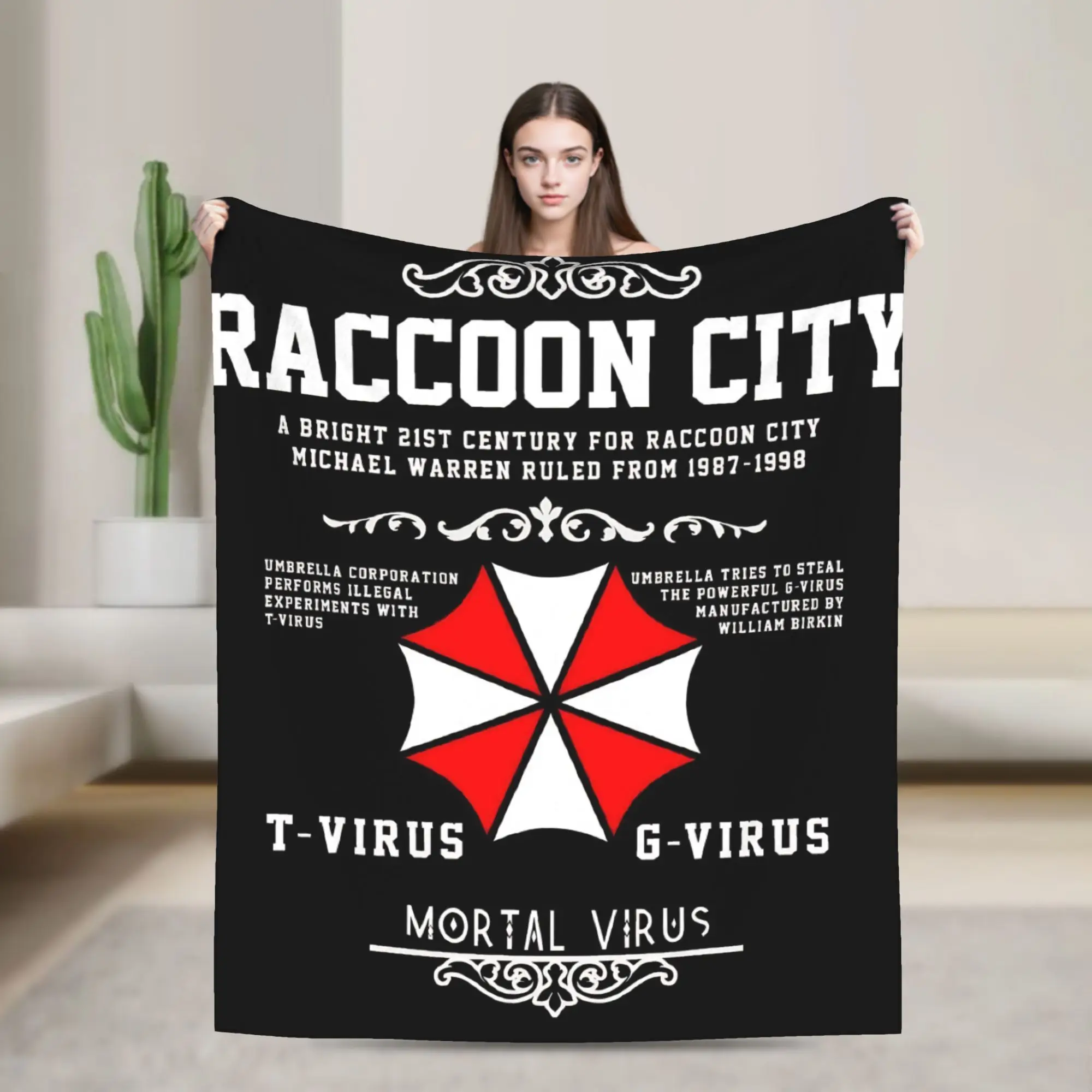 Raccoon City Umbrella Warm Soft Blanket Travel Plush Throw Blanket Novelty Couch Bed Flannel Bedspread Sofa Bed Cover
Raccoon City Umbrella Warm Soft Blanket Travel Plush Throw Blanket Novelty Couch Bed Flannel Bedspread Sofa Bed Cover