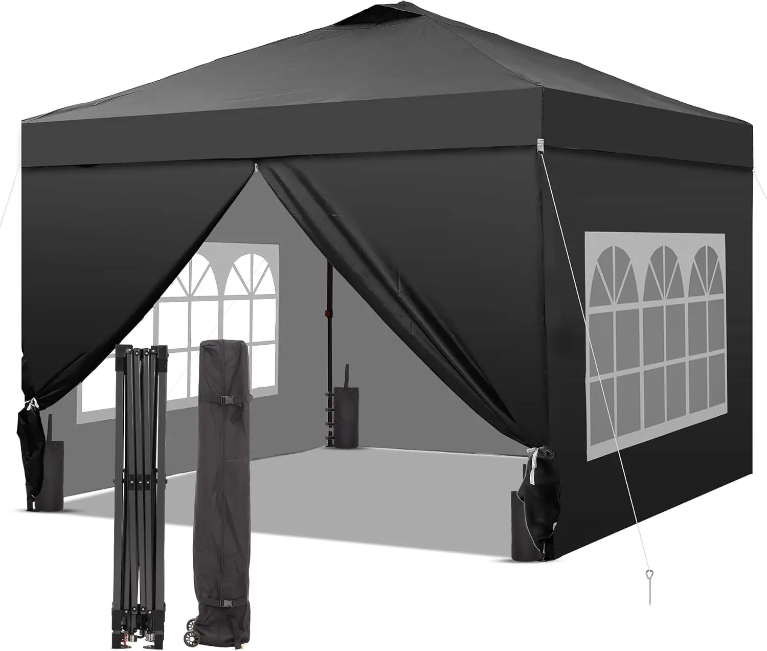 12x12 Pop Up Canopy Tent with 4 Sidewalls, Easy Set up with One Push Lift Gazebo with Wheel Bag and4 Sandbags,Carpas for Even
12x12 Pop Up Canopy Tent with 4 Sidewalls, Easy Set up with One Push Lift Gazebo with Wheel Bag and4 Sandbags,Carpas for Even