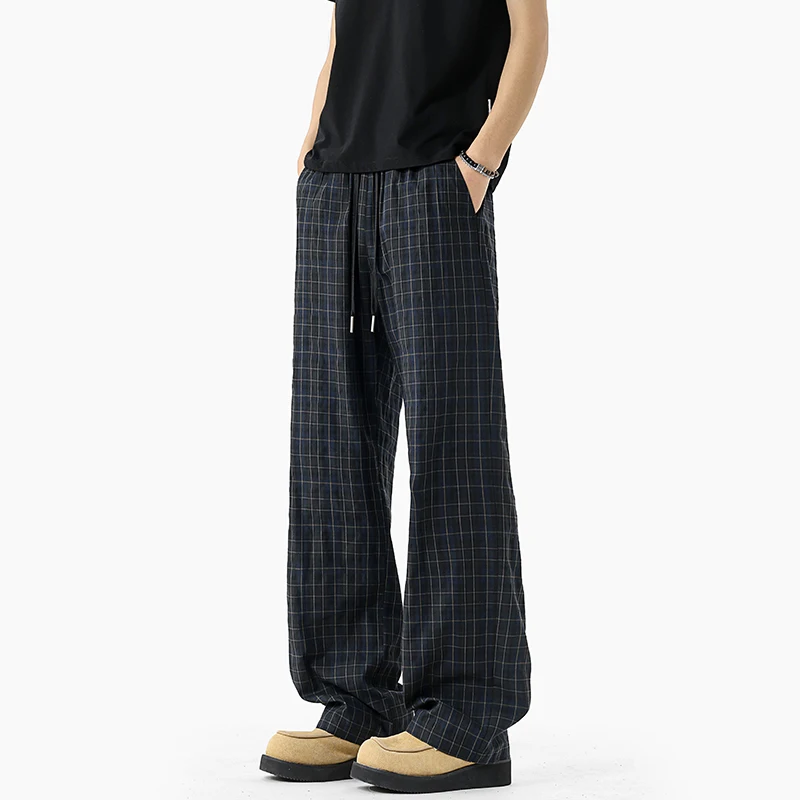 Высококачественные мужские повседневные брюки из смесового хлопка в клетку, свободные, прямого кроя, удобные, дышащие, лето 2026
Высококачественные мужские повседневные брюки из смесового хлопка в клетку, свободные, прямого кроя, удобные, дышащие, лето 2026