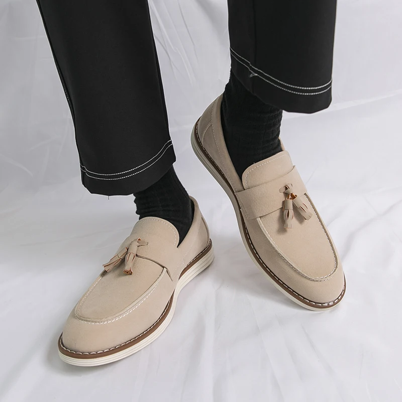 Suede Leather Elegant Fashion Loafers Shoes Luxury Men's Flats Comfort Casual Handmade Dress Shoes Outdoor Business Party Shoes
Suede Leather Elegant Fashion Loafers Shoes Luxury Men's Flats Comfort Casual Handmade Dress Shoes Outdoor Business Party Shoes