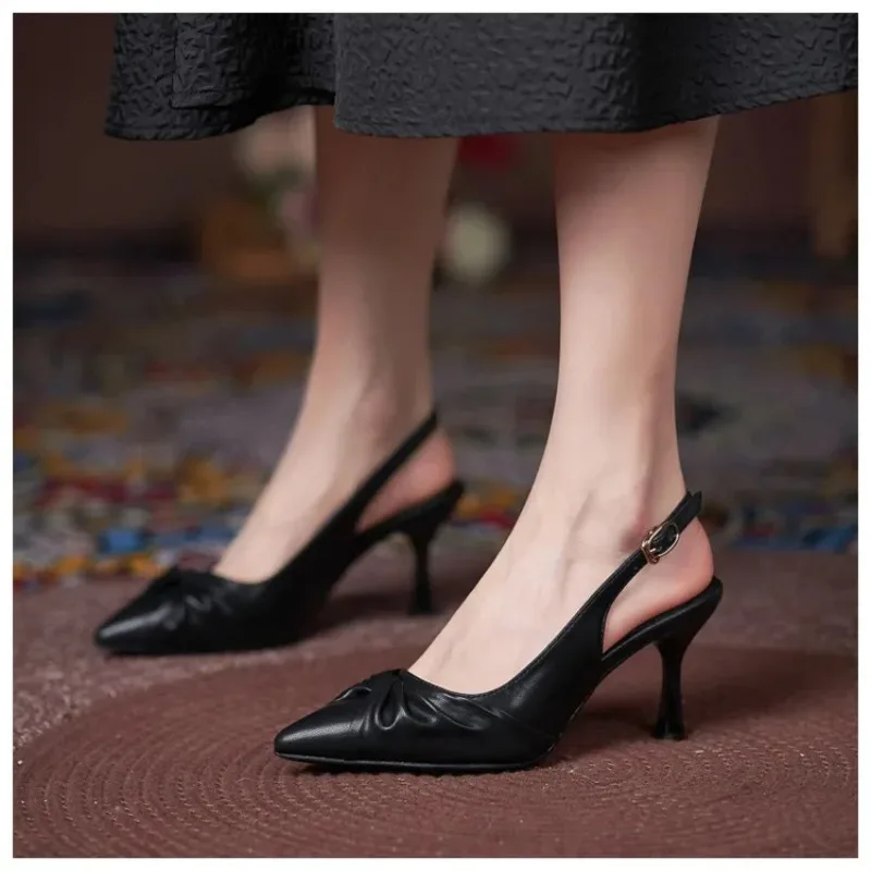 Small Size 30-44 Summer New Slingbacks Pointed Toe Elegant High Heels Women's Stiletto Heel Shoes Black Pumps
Small Size 30-44 Summer New Slingbacks Pointed Toe Elegant High Heels Women's Stiletto Heel Shoes Black Pumps