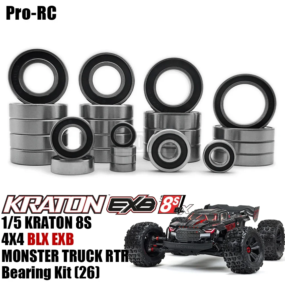 Комплект герметичных подшипников для Arrma 1/5 Kraton 8S 4x4 BLX EXB Monster Truck, 26 шт.
Комплект герметичных подшипников для Arrma 1/5 Kraton 8S 4x4 BLX EXB Monster Truck, 26 шт.