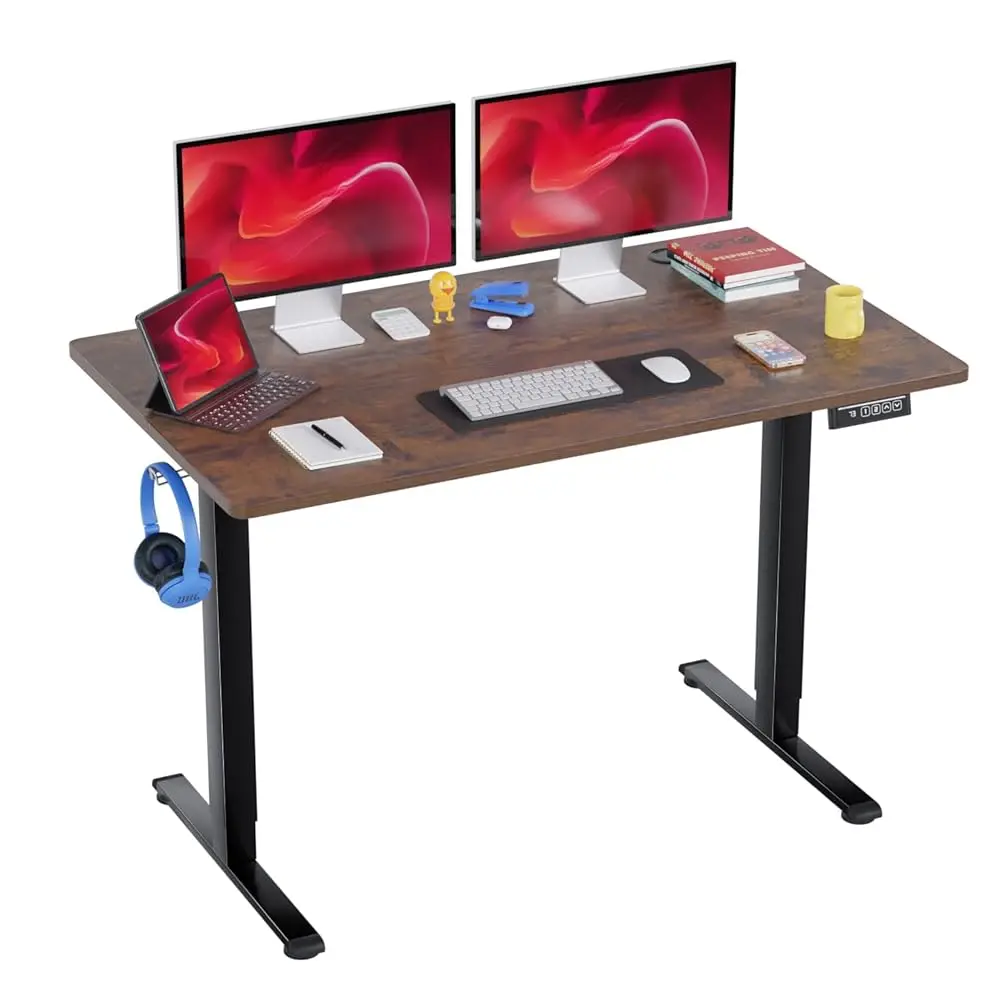 48 H Electric Standing Desk Computer Desk With Large Space And Headphone Holder Office Desk With Electric Lifting And 2 Memory
48 H Electric Standing Desk Computer Desk With Large Space And Headphone Holder Office Desk With Electric Lifting And 2 Memory