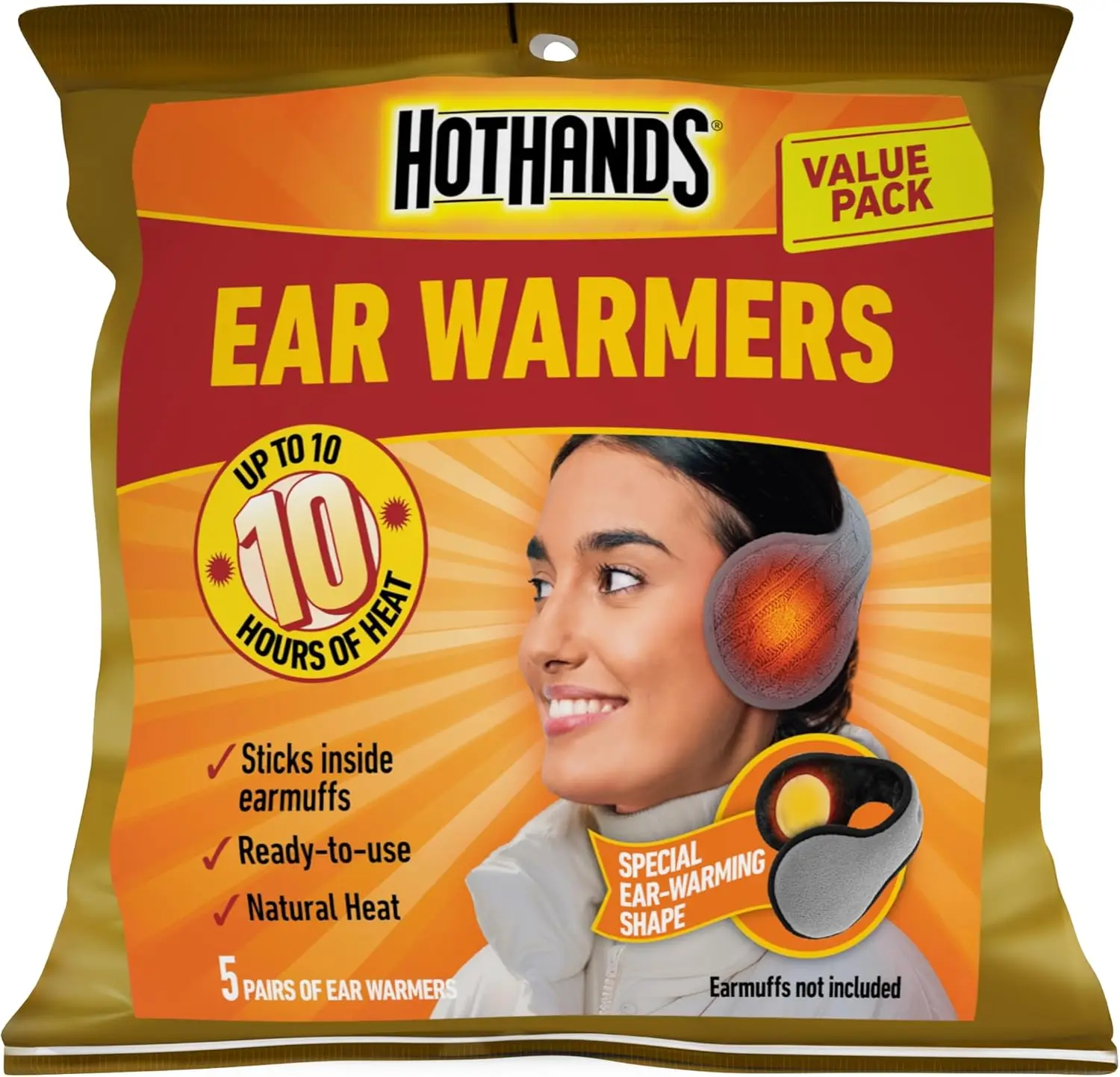 Original 10-Hour Ear Warmers • Trusted Since 1980 • Quality, Natural Odorless Warmers for Ears – Reliable with Consistent Warmth – 5 Pair
Original 10-Hour Ear Warmers • Trusted Since 1980 • Quality, Natural Odorless Warmers for Ears – Reliable with Consistent Warmth – 5 Pair