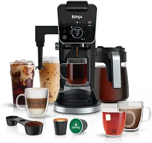 Кофеварка Ninja DualBrew Pro – комбинированная модель на 12 чашек и для капсул K-Cup, для одной порции с бумажным фильтром – CFP301
Кофеварка Ninja DualBrew Pro – комбинированная модель на 12 чашек и для капсул K-Cup, для одной порции с бумажным фильтром – CFP301