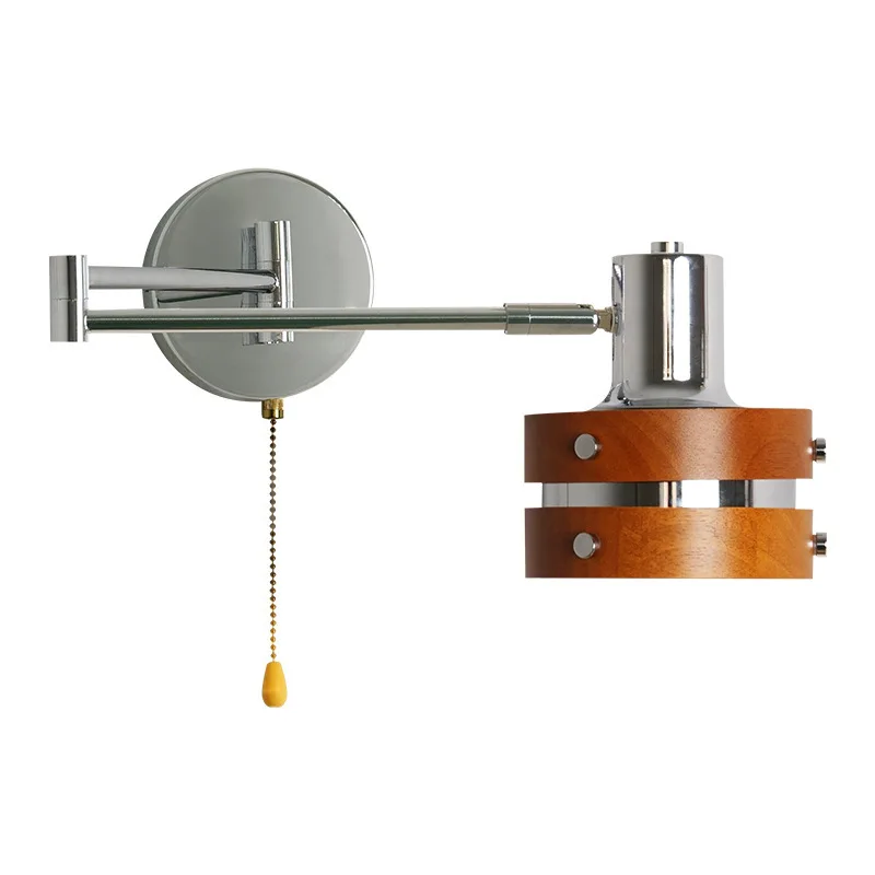 Bedroom bedside lamp pull wire telescopic rocker arm wall lamp retro medieval solid wood homestay room reading wall lamp
Bedroom bedside lamp pull wire telescopic rocker arm wall lamp retro medieval solid wood homestay room reading wall lamp