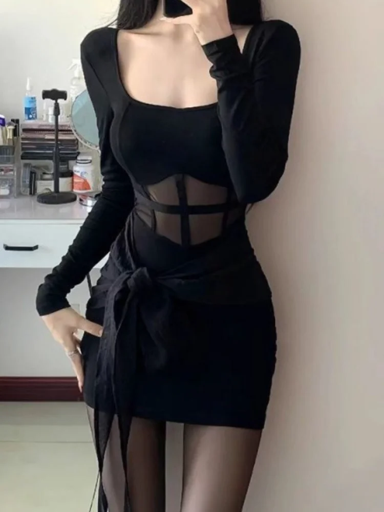 New Fashion 2025 Sexy New Pure Desire Splicing Hot Girl Temperament Black Mesh Dress Slimming Short Skirt Hip Skirt
New Fashion 2025 Sexy New Pure Desire Splicing Hot Girl Temperament Black Mesh Dress Slimming Short Skirt Hip Skirt