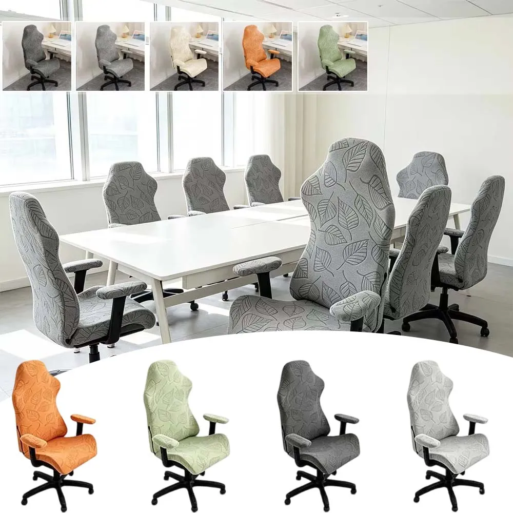 Dustproof Office Swivel Chair Protector Jacquard Computer Gaming Chair Covers Slipcover with 2pcs Gloves for Bedroom Study
Dustproof Office Swivel Chair Protector Jacquard Computer Gaming Chair Covers Slipcover with 2pcs Gloves for Bedroom Study