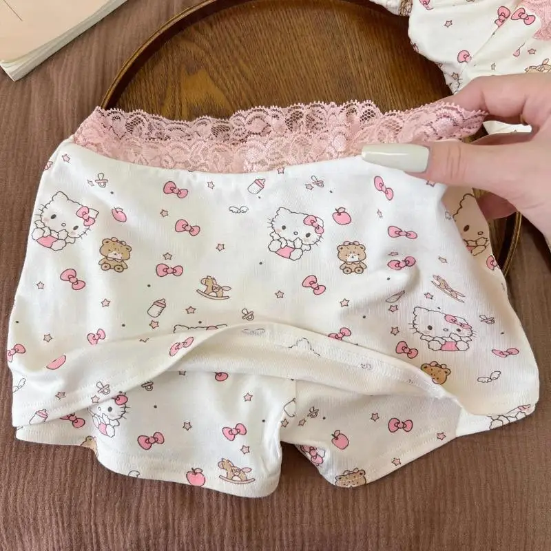 Пижамы Hello Kitty Kawaii, 2 шт., летние шорты Sanrio для девочек с короткими рукавами, милые, тонкие, новый стиль, модная студенческая домашняя одежда с героями мультфильмов
Пижамы Hello Kitty Kawaii, 2 шт., летние шорты Sanrio для девочек с короткими рукавами, милые, тонкие, новый стиль, модная студенческая домашняя одежда с героями мультфильмов