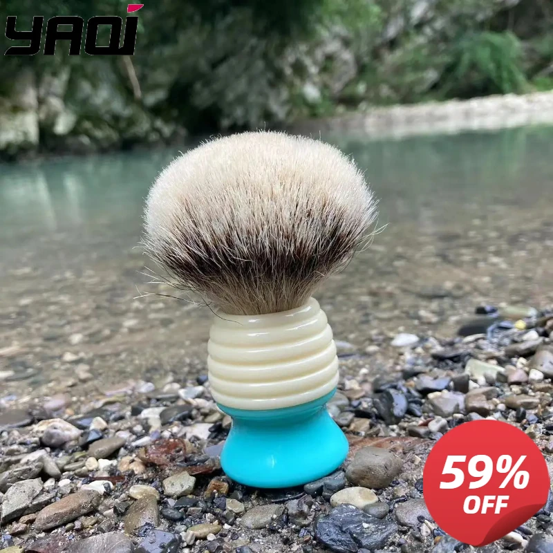 YAQI 24mm Silvertip Badger Hair knots Mens Wet Shaving Brush, High- Density Professional Travel Care tools grooming gift for men
YAQI 24mm Silvertip Badger Hair knots Mens Wet Shaving Brush, High- Density Professional Travel Care tools grooming gift for men