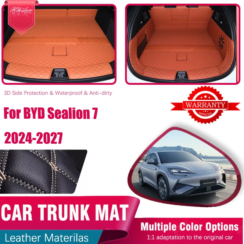 Кожаный коврик в багажник автомобиля для BYD Sealion 7 07 EV 2024 2025 2026 2027 Негрязный коврик для хранения багажника, подкладка для багажника, автоаксессуары
Кожаный коврик в багажник автомобиля для BYD Sealion 7 07 EV 2024 2025 2026 2027 Негрязный коврик для хранения багажника, подкладка для багажника, автоаксессуары
