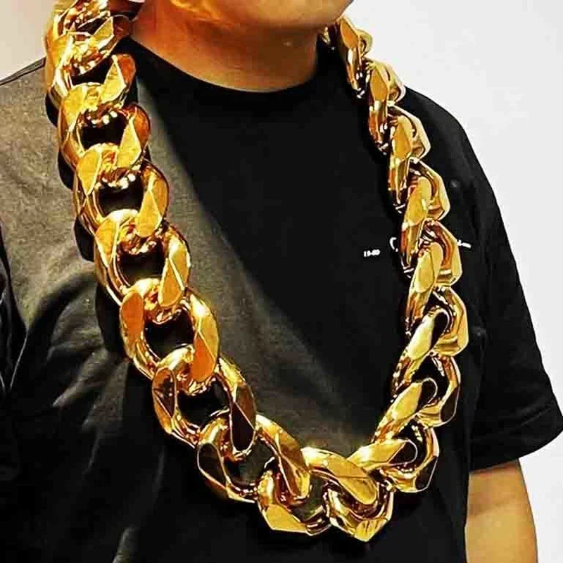 Photo props simulation large chain acrylic UV electric gold plated large necklace super thick necklace party fashion jewelry
Photo props simulation large chain acrylic UV electric gold plated large necklace super thick necklace party fashion jewelry