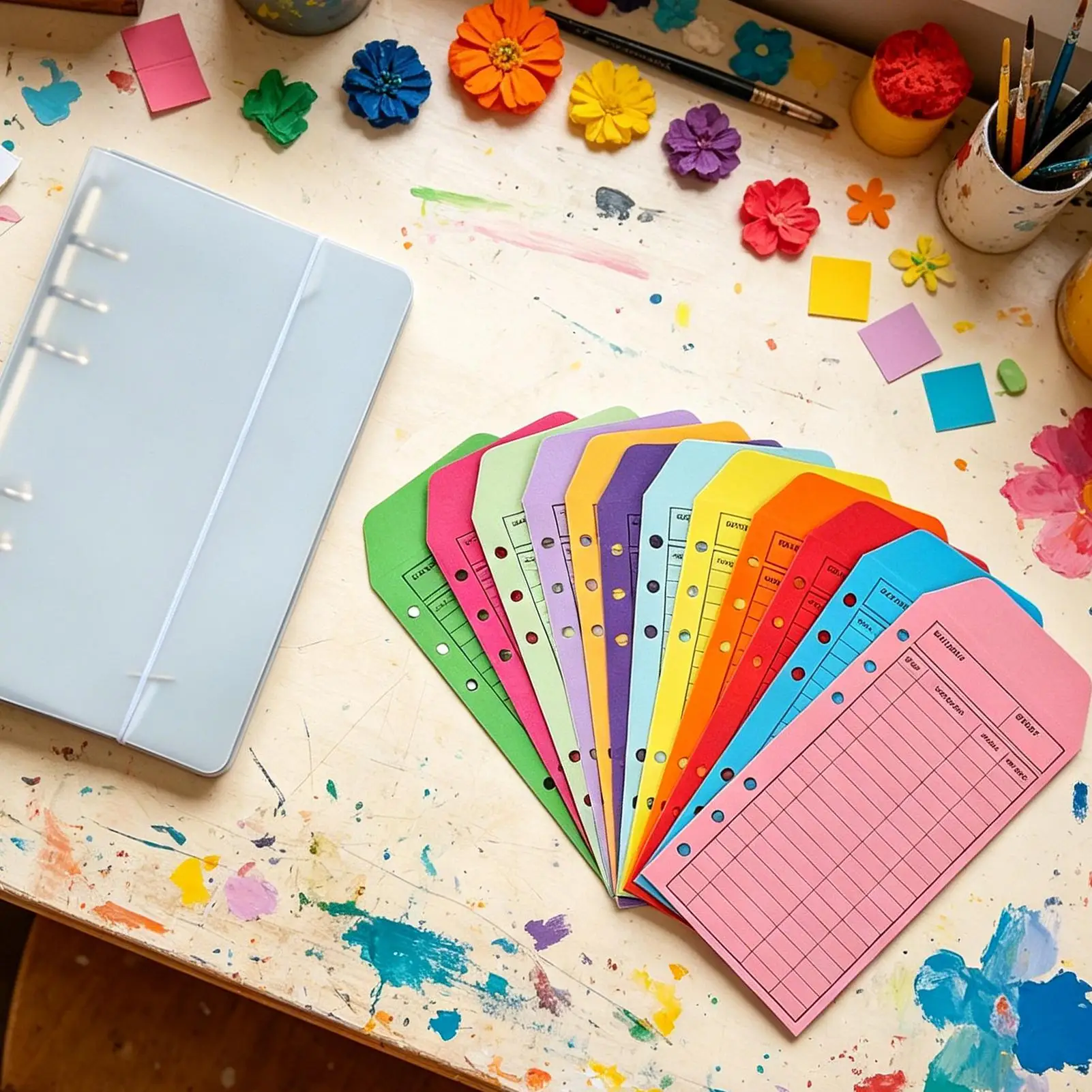 Budget Binder with Cash Envelopes 12 Colorful A6 6-Ring Portable Planner Cash Budgeting System Organizer for Home School Office
Budget Binder with Cash Envelopes 12 Colorful A6 6-Ring Portable Planner Cash Budgeting System Organizer for Home School Office