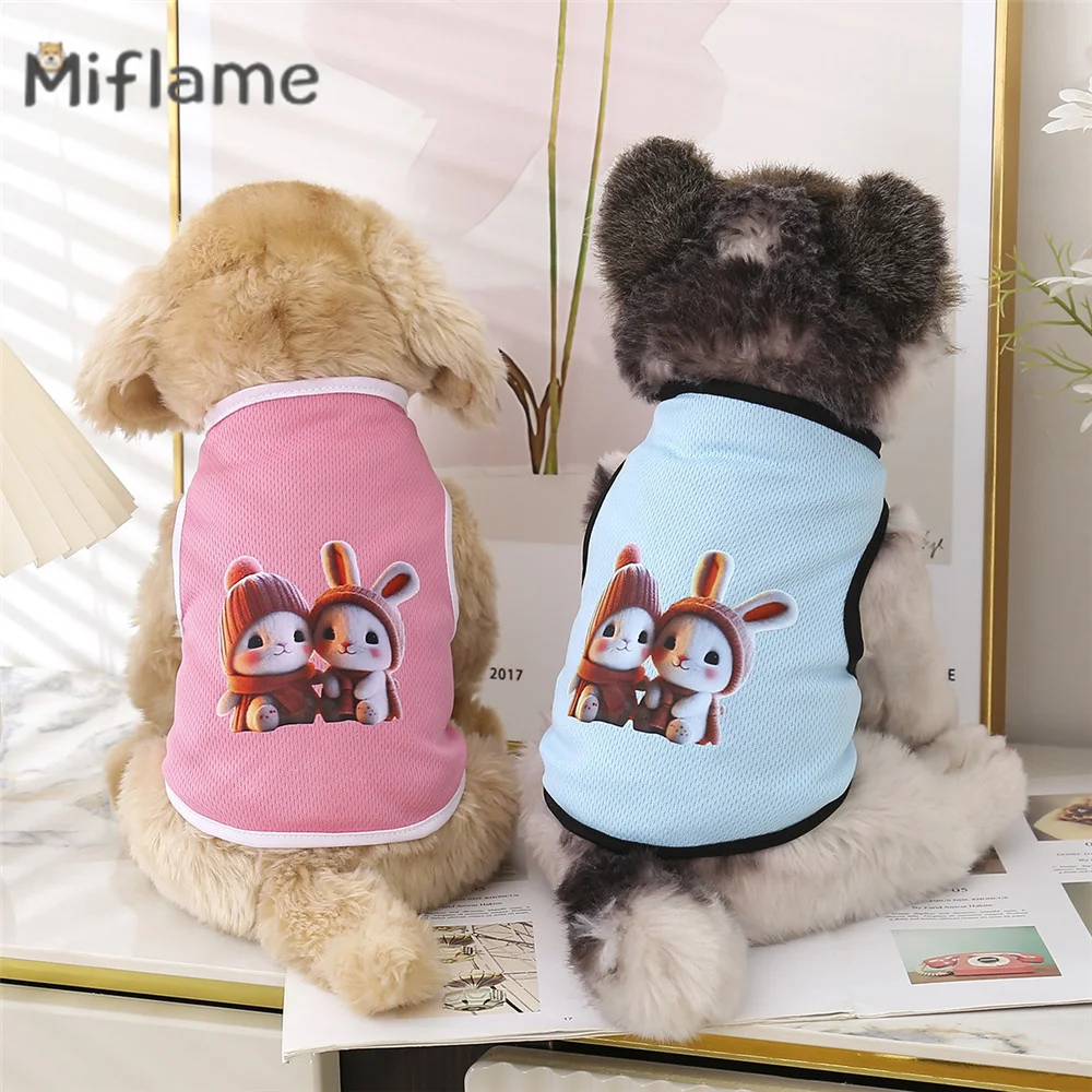 Miflame Cute Cartoon Small Dogs Clothing Small White Rabbit Print Pet Tank Top Teddy Vest Cat Dog Two Foot Breathable T-shirt
Miflame Cute Cartoon Small Dogs Clothing Small White Rabbit Print Pet Tank Top Teddy Vest Cat Dog Two Foot Breathable T-shirt