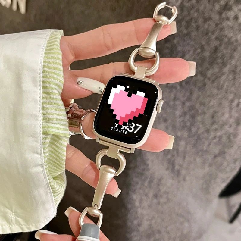 Y2k Metal Strap For Apple Watch Band 49mm 41mm 45mm 38mm 42mm 44mm 40mm Slim Women Bracelet Strap For iWatch Ultra 8 7 SE 6 5 4
Y2k Metal Strap For Apple Watch Band 49mm 41mm 45mm 38mm 42mm 44mm 40mm Slim Women Bracelet Strap For iWatch Ultra 8 7 SE 6 5 4