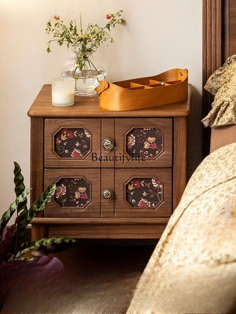 yj7 North American Black Walnut Solid Wood Bedside Table American Retro Bedroom Storage Cabinet
yj7 North American Black Walnut Solid Wood Bedside Table American Retro Bedroom Storage Cabinet