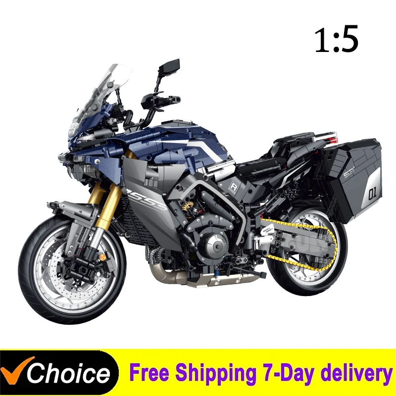 2461Pcs Technical 1:5 Motorcycle Tracer 9GT+ Building Blocks Bricks Model Assemble Toys Desktop Ornament Children's Holiday Gift
2461Pcs Technical 1:5 Motorcycle Tracer 9GT+ Building Blocks Bricks Model Assemble Toys Desktop Ornament Children's Holiday Gift