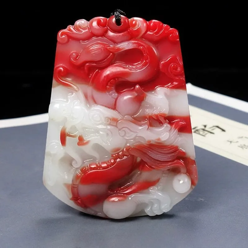 Кулон из нефрита Gobi Chicken Blood Jade Dragon, универсальный, для мужчин и женщин, в подарок друзьям
Кулон из нефрита Gobi Chicken Blood Jade Dragon, универсальный, для мужчин и женщин, в подарок друзьям