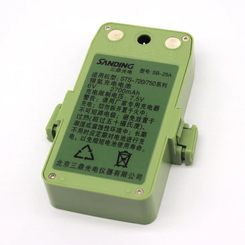 6V 2700mAh SB-25A Battery for South Total Station STS-720/750 Rechargeable NI-MH Battery
6V 2700mAh SB-25A Battery for South Total Station STS-720/750 Rechargeable NI-MH Battery