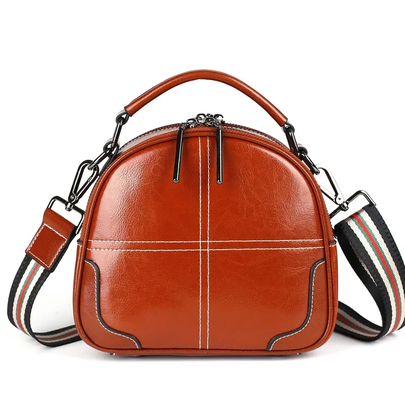 2021 Hot Selling New Designer Women Fashion Small Round Bag Retro Oil Wax Genuine Leather Shoulder Bag Cross Body Messenger Bags
2021 Hot Selling New Designer Women Fashion Small Round Bag Retro Oil Wax Genuine Leather Shoulder Bag Cross Body Messenger Bags