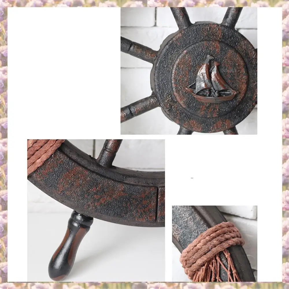 Mediterranean Style Nautical Wooden Boat Ship Wheel Wooden Rudder Model Rudder Wooden Retro Ship Wheel Wall Decoration
Mediterranean Style Nautical Wooden Boat Ship Wheel Wooden Rudder Model Rudder Wooden Retro Ship Wheel Wall Decoration