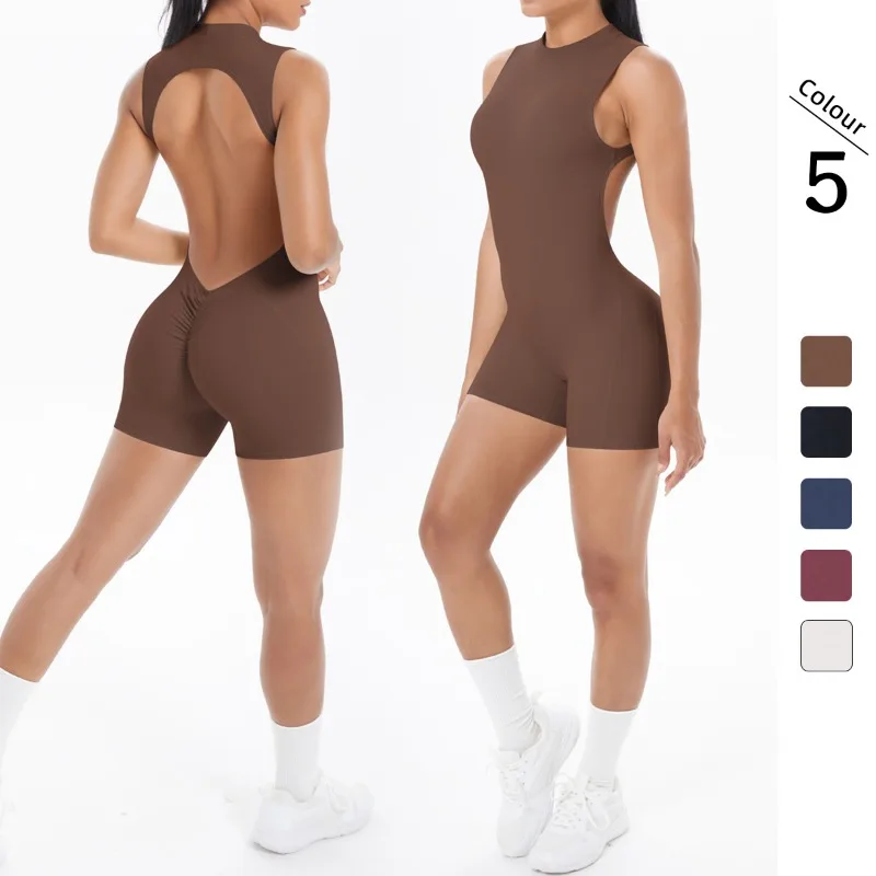 Women's Seamless Yoga Jumpsuit New Beautiful Back & Pleats Hip Lifting Short Jumpsuit Sports Running Fitness Jumpsuit Yoga Suit
Women's Seamless Yoga Jumpsuit New Beautiful Back & Pleats Hip Lifting Short Jumpsuit Sports Running Fitness Jumpsuit Yoga Suit